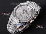 Perfect Replica Ref 15452 Audemars Piguet Watch Royal Oak Iced Out Diamonds Men Watches 41mm 